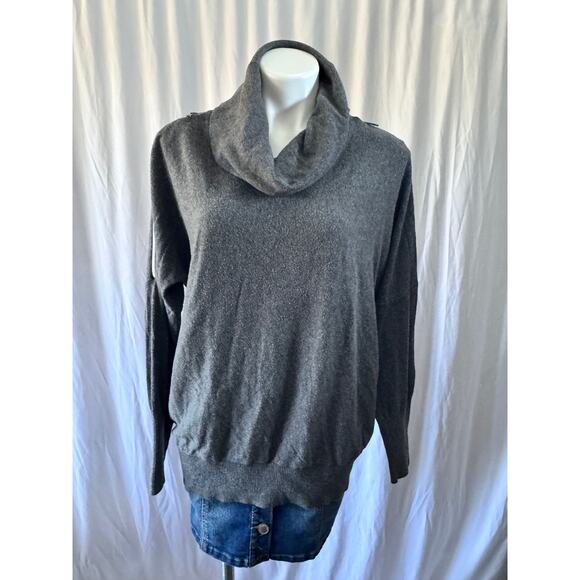 Michael Kors Cowl Neck Sweater – Size XL – Charcoal Gray - Picture 1 of 12